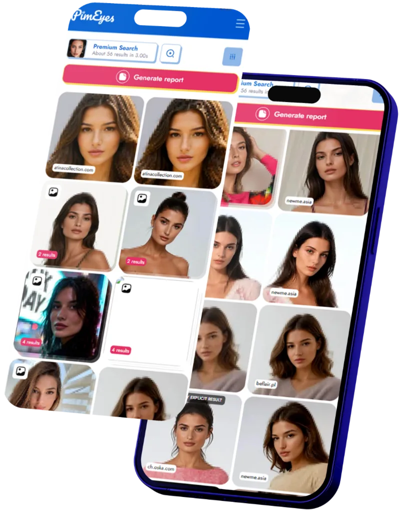phone with faces